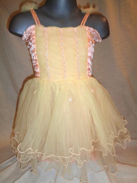 Krásné lososové společenské šaty 104/110, 104