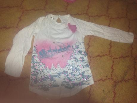 Dívčí slavnostní halenka sobi, flitry, pepco,92