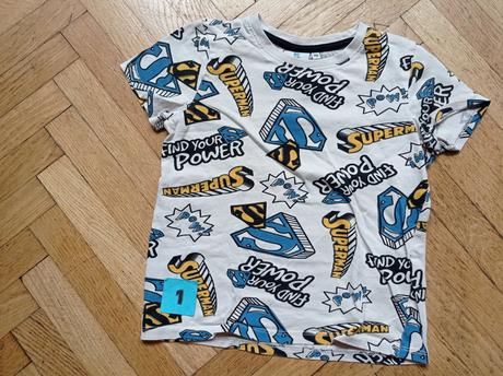 Triko krátký rukáv 110 superman, marvel, marvel,110