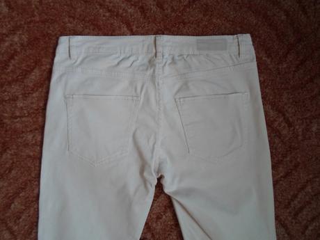 Růžové kalhoty rifle džíny, h&m,38