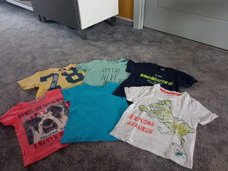 6ks triček 80-86, 86–98