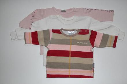 3 x triko dlouhý rukáv, little star,68