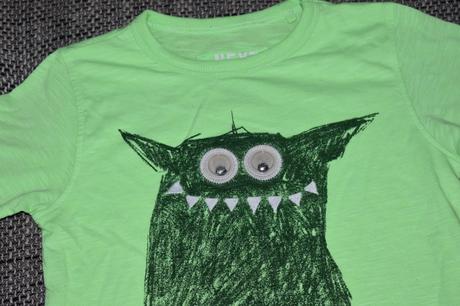 Neonové triko next s příšerkou, velikost 110, next,110