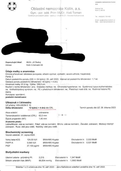 Špatné výsledky screeningu. Jsou mé výsledky opravdu tak špatné a mám se obávat nejhoršího?