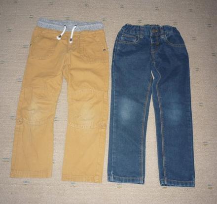 Značkové kalhoty džíny vel 116 f&f,c&a cena za obo, c&a,116