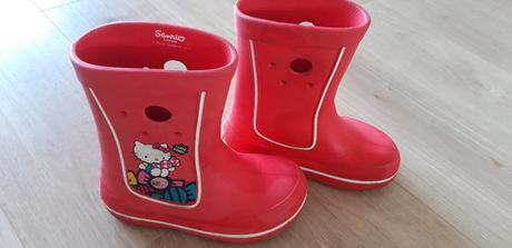 Holinky/gumáky/gumovky crocs hello kitty vel. 32-3, crocs,32
