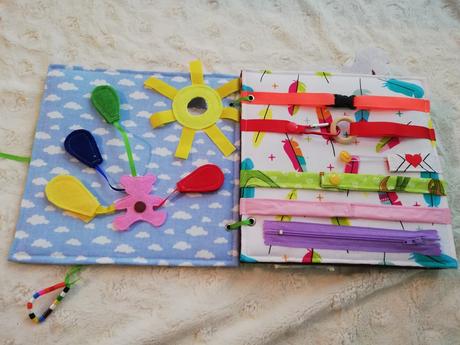 Quiet book se zvířátky,