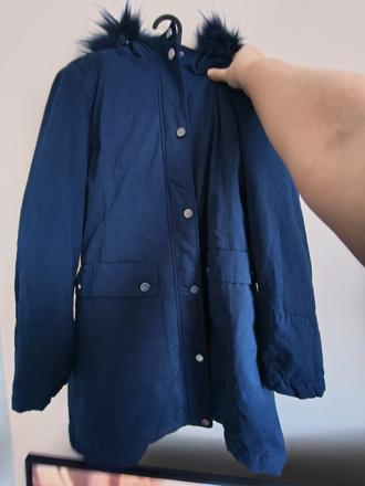 Jarní / podzimní bunda s kožíškem, l