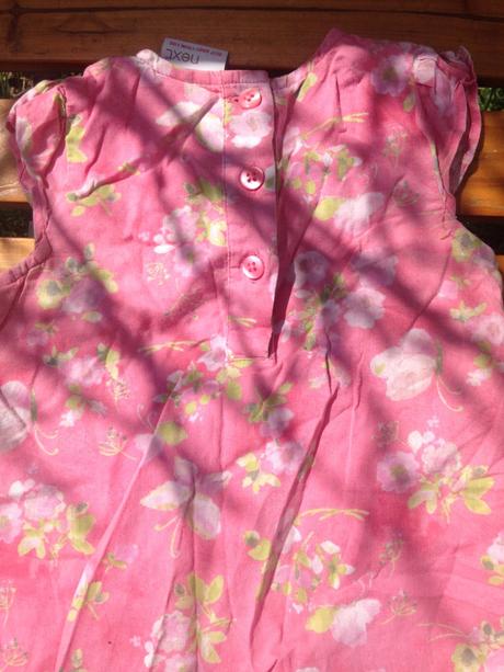 Dívčí šaty růže, růžičky, motýlci vel. 80 - 86, next,80