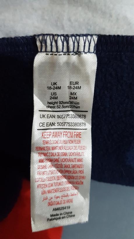 Fleesový overal velikost 18-24měsíců., 86