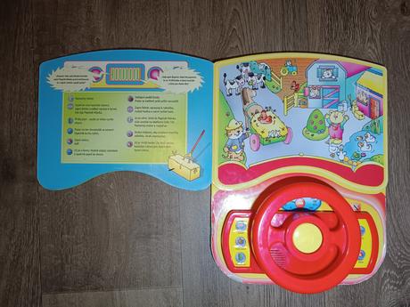 Zvuková knížka s volantem, hasičské auto, svojtka,