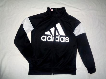 Černobílá sportovní bunda adidas, adidas,140