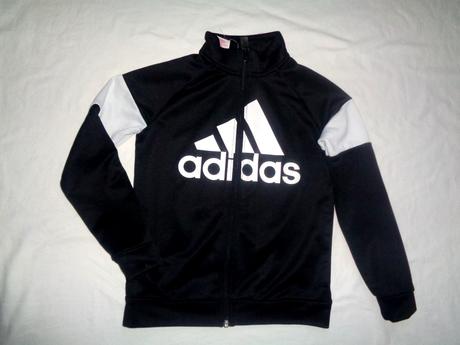 Černobílá sportovní bunda adidas, adidas,140
