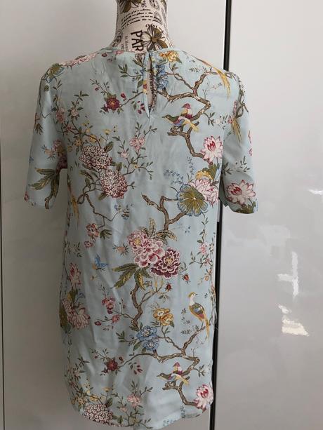 Tunika květiny, mátová barva v 34 h&m od gp&baker, h&m,xs