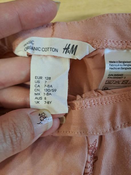 Tříčtvrteční legíny vel 128 top stav jednorožec, h&m,128
