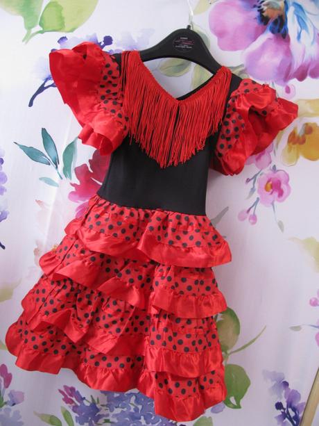 Šaty na karneval-bolero, španělská tanečnice,