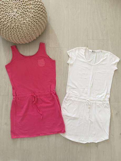 2 ks volnočasové šaty, vel. m - l, l