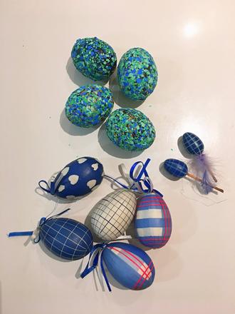 Velikonoční dekorace - vajíčka, 