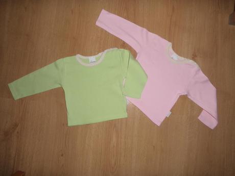 Růžové triko dlouhý rukáv - č.165, loana,74