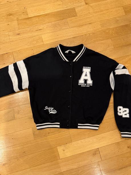 Rozepínací mikina, univerzitní mikina, h&m,158