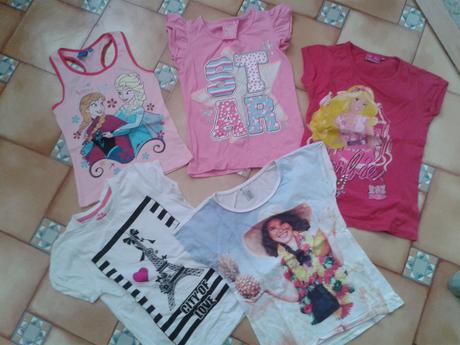 Trička - mix 122/128, 128