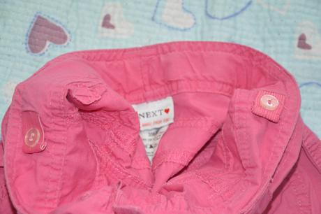 134 next růžové kraťasy delší, next,134