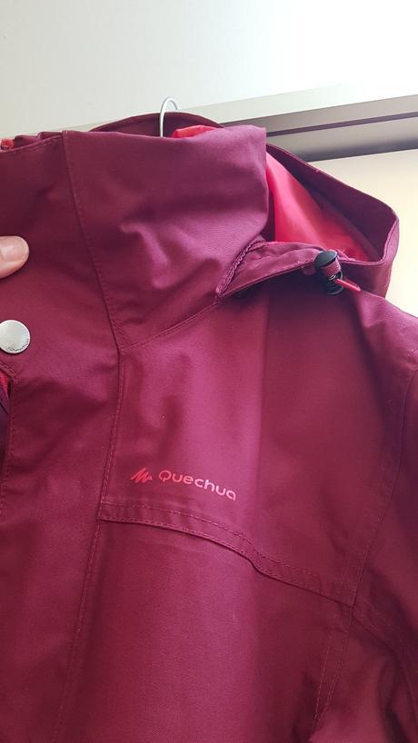 Dámská vínová červená bunda quechua s, quechua,s