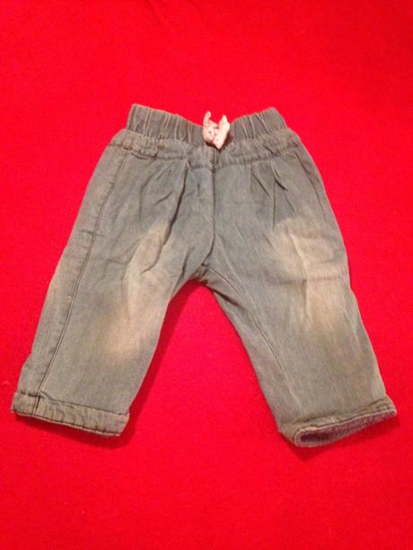 Dívčí zateplené rifle - džíny, 74