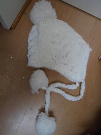 Zimní čepice s bambulí wolf vel 5/6 let, wolf,104 / 110 / 116