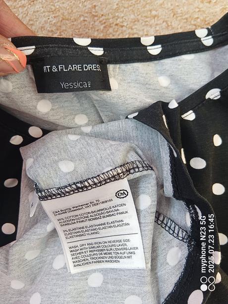 Šaty zn."yessica c&a" vel."m", yessica,m