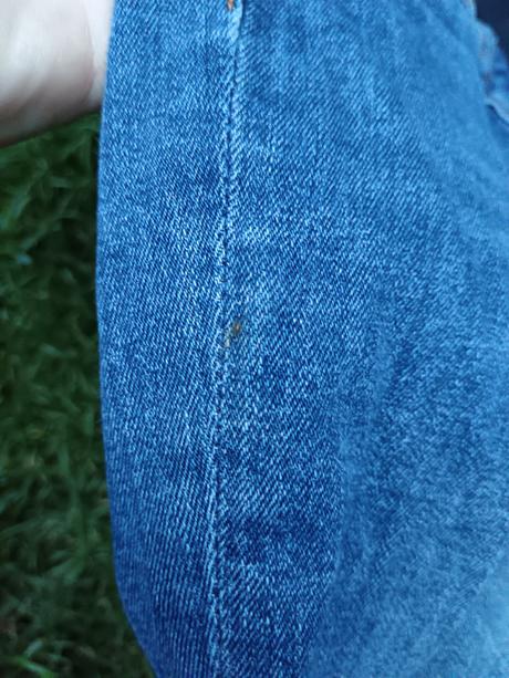 Těhotenské trhané/drbané rifleh&m slimboyfriend 38, h&m,38