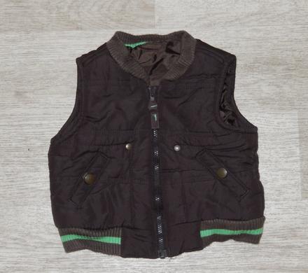Top stav - hnědá vesta - vel.3-6m, h&m,68