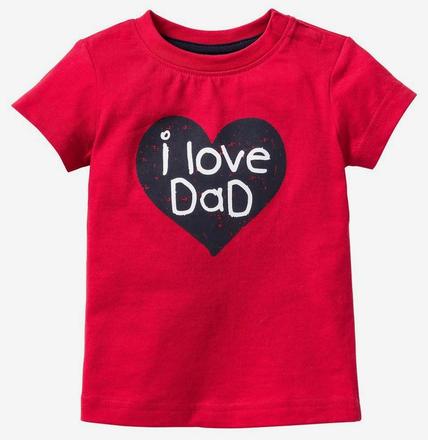 Srdíčkové tričko červené vel. 104/110, bonprix,104 / 110