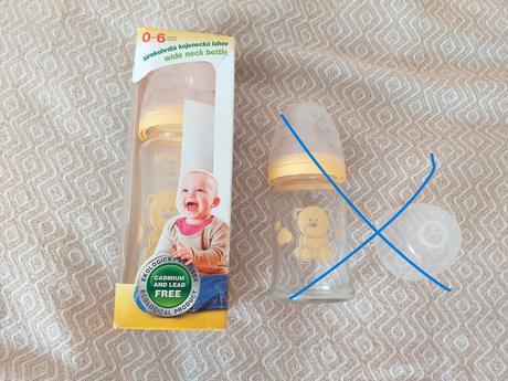 Simax lahev kojenecká skleněná, 250 ml,