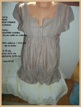 Tunika halenka vel m, new yorker,m