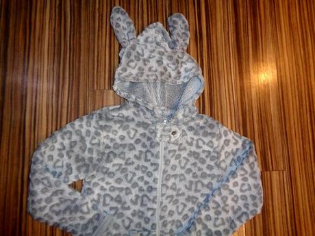 Krásný šedostříbrný měkoučký flísový overal, 128