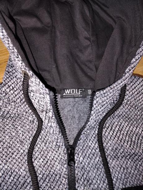 Dětská silnější mikina s kapucí wolf 158, wolf,158