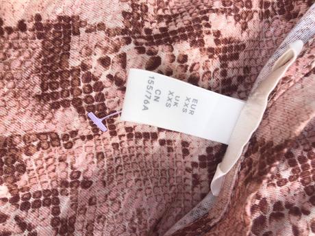 Hadi vzor růžové šaty xxs h&m, h&m,xs