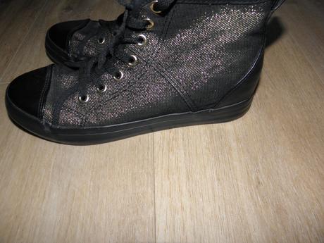 Dívčí plátěné černo/zlaté tenisky zn mohito vel.37, mohito,37