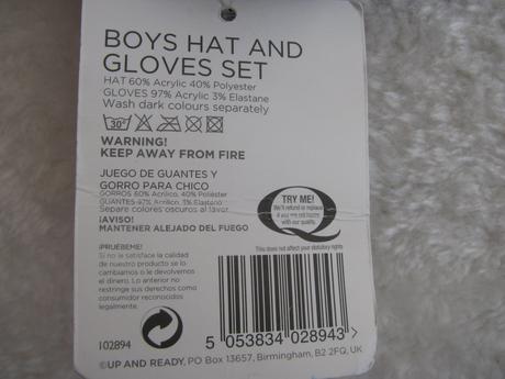 Set - tmavě šedá čepice a rukavice, 98