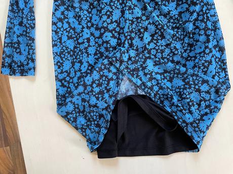 Modré sítovinoˇvé šaty s podšívkou, vel m, primark, primark,m