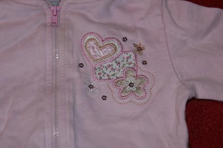 Dívčí mikina srdce, květina, adams,86