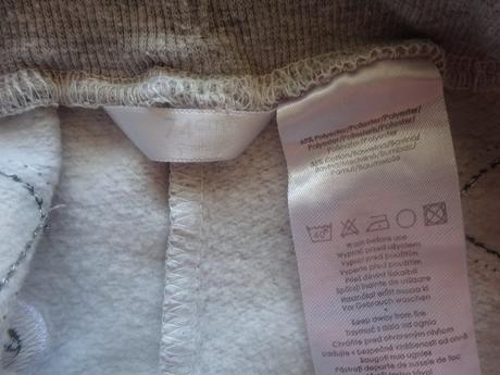 Tepláčky šedé s očima, vel. 74, 74