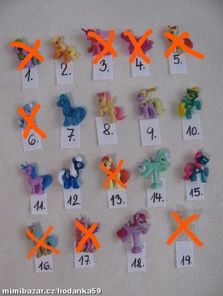 Zvířátka- my little pony/ks.55kč, 