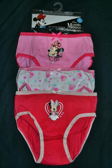 3x kalhotky minnie disney bavlněné, disney,92 - 128