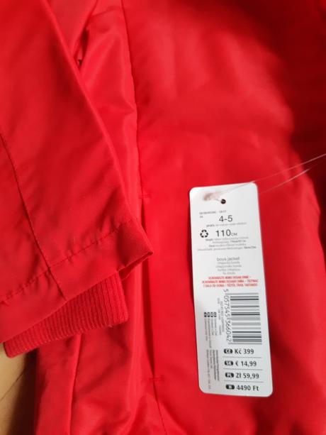 Chlapecká jarní / podzimní bunda, vel. 110, f&f,110