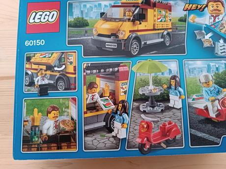 Lego city 60150 dodávka s pizzou, 