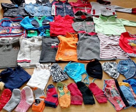 Balík mix věcí na kluka od vel.98-116 jaro/podzim, 86–98