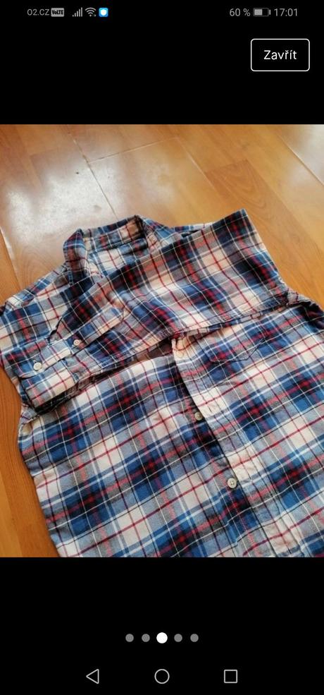 Dětská kostičkovaná košile, gap, gap,152