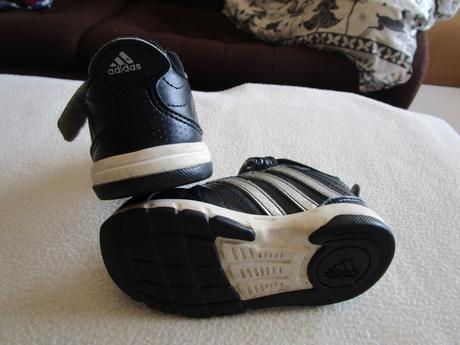 Černé kožené tenisky adidas, č. 23, stélka 14 cm, adidas,23